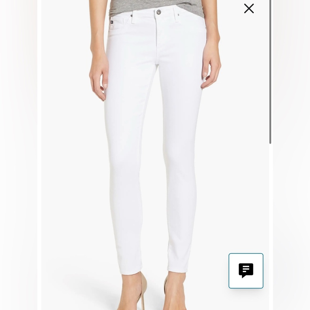 AG white skinny jean
